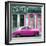 Cuba Fuerte Collection SQ - Pink Vintage Car in Havana-Philippe Hugonnard-Framed Photographic Print