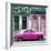 Cuba Fuerte Collection SQ - Pink Vintage Car in Havana-Philippe Hugonnard-Framed Photographic Print