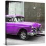 Cuba Fuerte Collection SQ - Purple Chevy-Philippe Hugonnard-Stretched Canvas