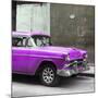 Cuba Fuerte Collection SQ - Purple Chevy-Philippe Hugonnard-Mounted Photographic Print