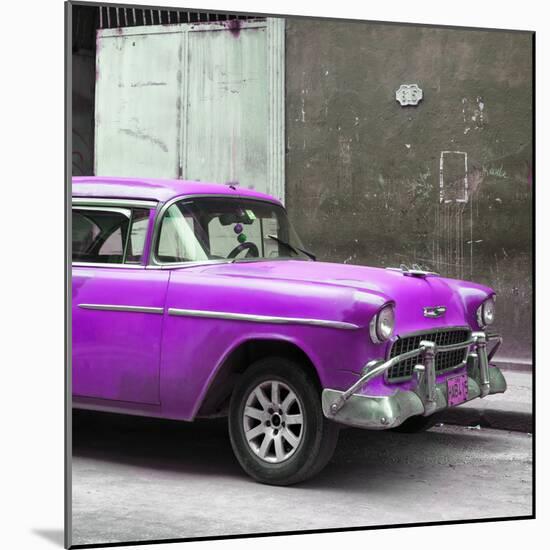 Cuba Fuerte Collection SQ - Purple Chevy-Philippe Hugonnard-Mounted Photographic Print