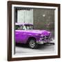 Cuba Fuerte Collection SQ - Purple Chevy-Philippe Hugonnard-Framed Photographic Print