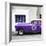 Cuba Fuerte Collection SQ - Purple Pontiac 1953 Original Classic Car-Philippe Hugonnard-Framed Photographic Print