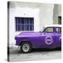 Cuba Fuerte Collection SQ - Purple Pontiac 1953 Original Classic Car-Philippe Hugonnard-Stretched Canvas