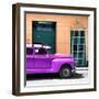 Cuba Fuerte Collection SQ - Purple Vintage Car-Philippe Hugonnard-Framed Photographic Print