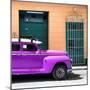 Cuba Fuerte Collection SQ - Purple Vintage Car-Philippe Hugonnard-Mounted Photographic Print