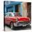 Cuba Fuerte Collection SQ - Red Chevrolet Cuban-Philippe Hugonnard-Stretched Canvas