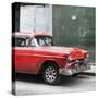 Cuba Fuerte Collection SQ - Red Chevy-Philippe Hugonnard-Stretched Canvas