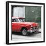 Cuba Fuerte Collection SQ - Red Chevy-Philippe Hugonnard-Framed Photographic Print