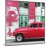 Cuba Fuerte Collection SQ - Red Classic American Car-Philippe Hugonnard-Mounted Photographic Print