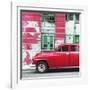 Cuba Fuerte Collection SQ - Red Classic American Car-Philippe Hugonnard-Framed Photographic Print