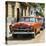 Cuba Fuerte Collection SQ - Red Classic Car in Havana-Philippe Hugonnard-Stretched Canvas
