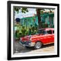 Cuba Fuerte Collection SQ - Red Classic Car in Vinales-Philippe Hugonnard-Framed Photographic Print