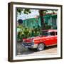 Cuba Fuerte Collection SQ - Red Classic Car in Vinales-Philippe Hugonnard-Framed Photographic Print