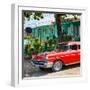 Cuba Fuerte Collection SQ - Red Classic Car in Vinales-Philippe Hugonnard-Framed Photographic Print