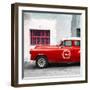 Cuba Fuerte Collection SQ - Red Pontiac 1953 Original Classic Car-Philippe Hugonnard-Framed Photographic Print