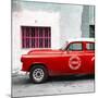 Cuba Fuerte Collection SQ - Red Pontiac 1953 Original Classic Car-Philippe Hugonnard-Mounted Photographic Print