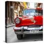 Cuba Fuerte Collection SQ - Red Taxi of Havana-Philippe Hugonnard-Stretched Canvas