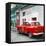 Cuba Fuerte Collection SQ - Red Taxi Pontiac 1953-Philippe Hugonnard-Framed Stretched Canvas