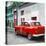 Cuba Fuerte Collection SQ - Red Taxi Pontiac 1953-Philippe Hugonnard-Stretched Canvas