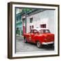 Cuba Fuerte Collection SQ - Red Taxi Pontiac 1953-Philippe Hugonnard-Framed Photographic Print