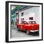 Cuba Fuerte Collection SQ - Red Taxi Pontiac 1953-Philippe Hugonnard-Framed Photographic Print