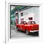 Cuba Fuerte Collection SQ - Red Taxi Pontiac 1953-Philippe Hugonnard-Framed Photographic Print