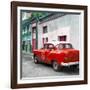 Cuba Fuerte Collection SQ - Red Taxi Pontiac 1953-Philippe Hugonnard-Framed Photographic Print