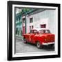 Cuba Fuerte Collection SQ - Red Taxi Pontiac 1953-Philippe Hugonnard-Framed Photographic Print