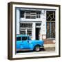 Cuba Fuerte Collection SQ - Retro Blue Car-Philippe Hugonnard-Framed Photographic Print