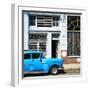 Cuba Fuerte Collection SQ - Retro Blue Car-Philippe Hugonnard-Framed Photographic Print