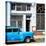 Cuba Fuerte Collection SQ - Retro Blue Car-Philippe Hugonnard-Stretched Canvas