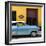 Cuba Fuerte Collection SQ - Retro Blue Car-Philippe Hugonnard-Framed Photographic Print