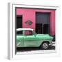 Cuba Fuerte Collection SQ - Retro Green Car-Philippe Hugonnard-Framed Photographic Print