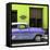 Cuba Fuerte Collection SQ - Retro Mauve Car-Philippe Hugonnard-Framed Stretched Canvas