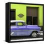 Cuba Fuerte Collection SQ - Retro Mauve Car-Philippe Hugonnard-Framed Stretched Canvas