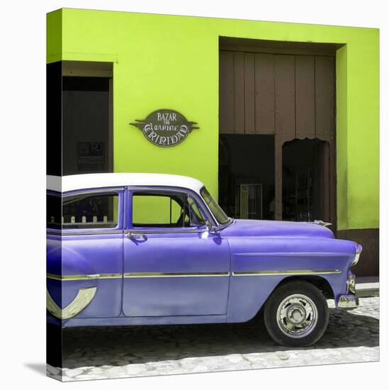 Cuba Fuerte Collection SQ - Retro Mauve Car-Philippe Hugonnard-Stretched Canvas