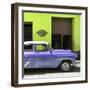 Cuba Fuerte Collection SQ - Retro Mauve Car-Philippe Hugonnard-Framed Photographic Print