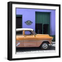 Cuba Fuerte Collection SQ - Retro Orange Car-Philippe Hugonnard-Framed Photographic Print
