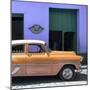 Cuba Fuerte Collection SQ - Retro Orange Car-Philippe Hugonnard-Mounted Photographic Print