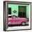 Cuba Fuerte Collection SQ - Retro Pink Car-Philippe Hugonnard-Framed Photographic Print