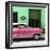 Cuba Fuerte Collection SQ - Retro Pink Car-Philippe Hugonnard-Framed Photographic Print