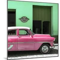 Cuba Fuerte Collection SQ - Retro Pink Car-Philippe Hugonnard-Mounted Photographic Print