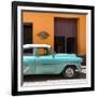 Cuba Fuerte Collection SQ - Retro Turquoise Car-Philippe Hugonnard-Framed Photographic Print