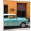 Cuba Fuerte Collection SQ - Retro Turquoise Car-Philippe Hugonnard-Mounted Photographic Print