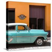 Cuba Fuerte Collection SQ - Retro Turquoise Car-Philippe Hugonnard-Stretched Canvas