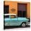 Cuba Fuerte Collection SQ - Retro Turquoise Car-Philippe Hugonnard-Stretched Canvas