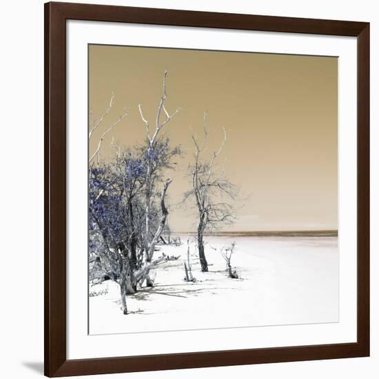 Cuba Fuerte Collection SQ - Sandy Beach Pastel Dark Yellow-Philippe Hugonnard-Framed Photographic Print