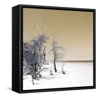 Cuba Fuerte Collection SQ - Sandy Beach Pastel Dark Yellow-Philippe Hugonnard-Framed Stretched Canvas