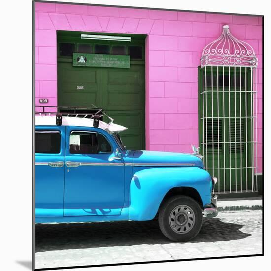 Cuba Fuerte Collection SQ - Skyblue Vintage Car-Philippe Hugonnard-Mounted Photographic Print